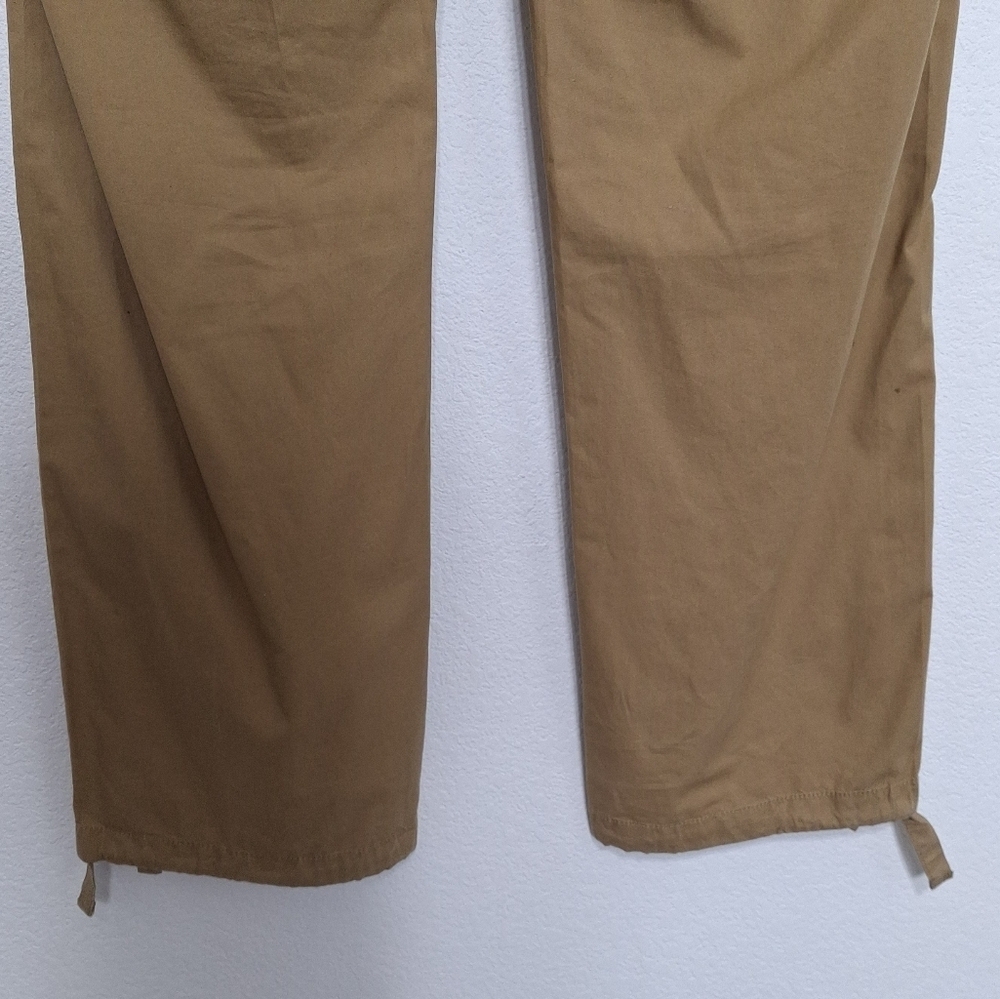 Sean John Men's Tan High Rise Gorpcore Grunge Drawstring Cargo Pants Size 36 - Picture 7 of 10